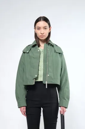 3in1 Waterproof   Re:Down Light Crop Jacket