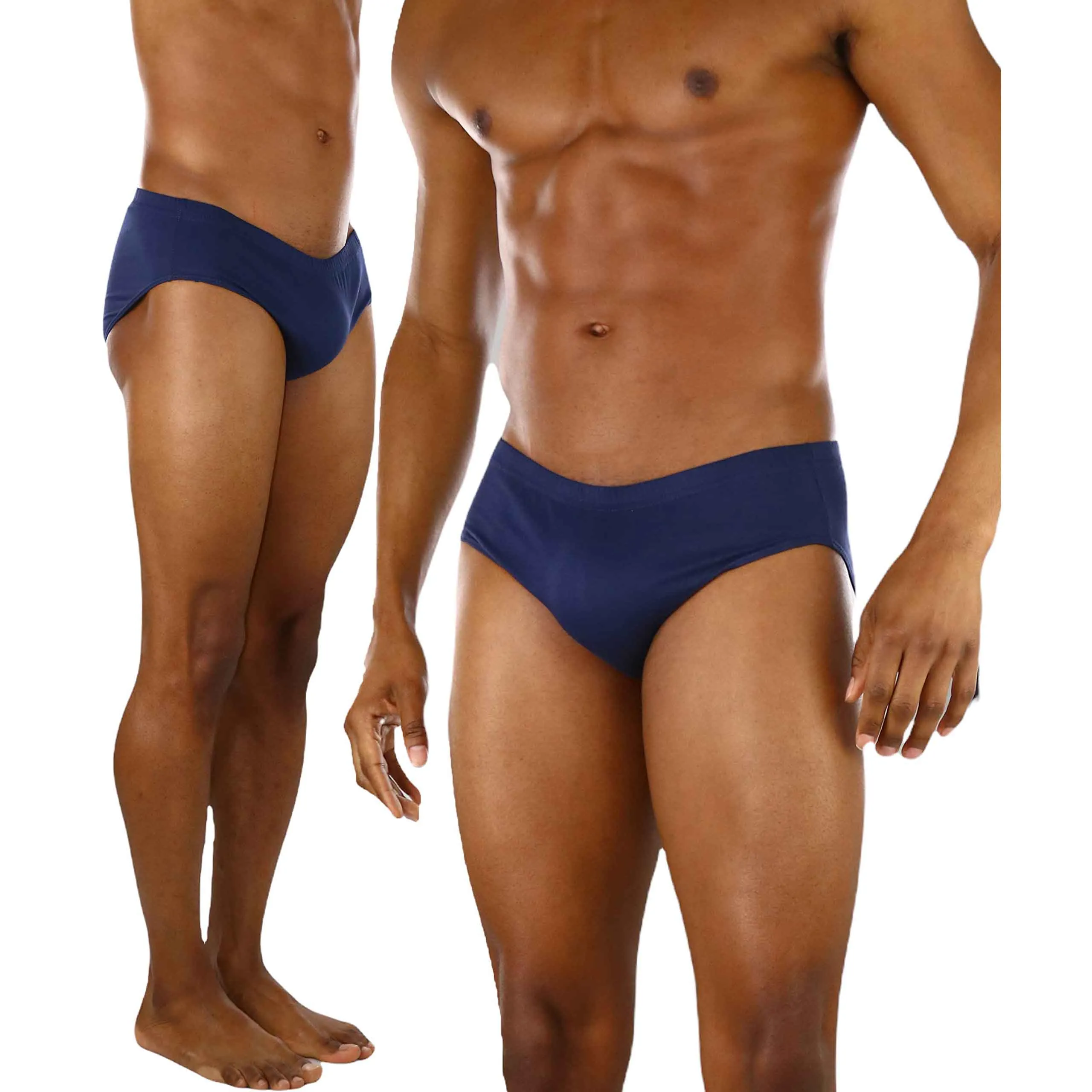 6-Pack: ToBeInStyle Men's Classic Elastic Waistband Bikini Briefs