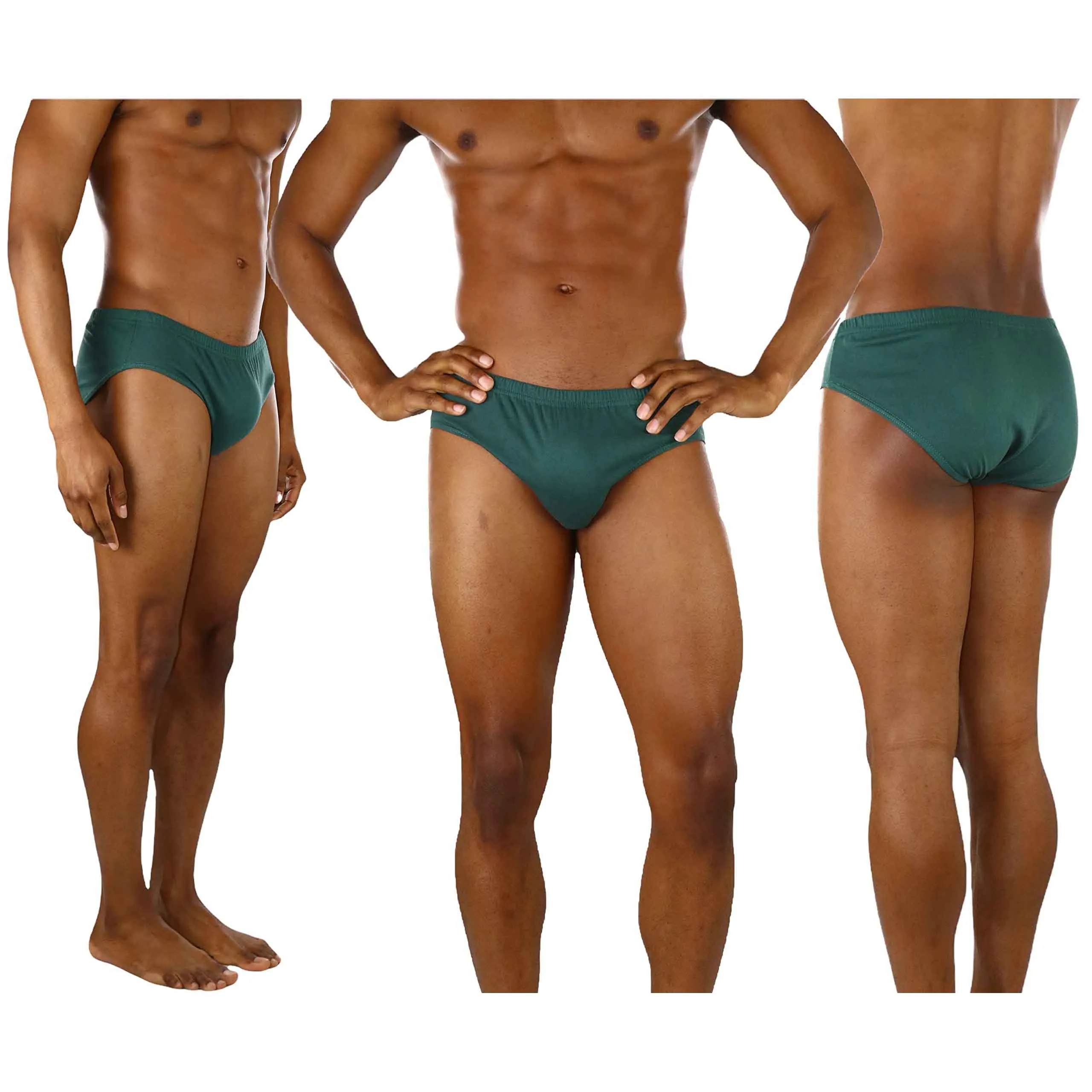 6-Pack: ToBeInStyle Men's Classic Elastic Waistband Bikini Briefs