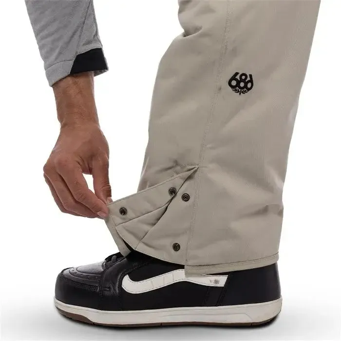 686 Hot Lap Insulated Bib - Putty/Black
