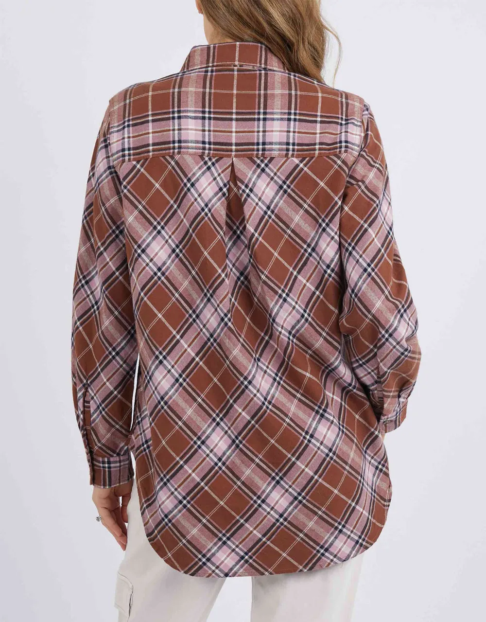 Aster Check Shirt - Chocolate