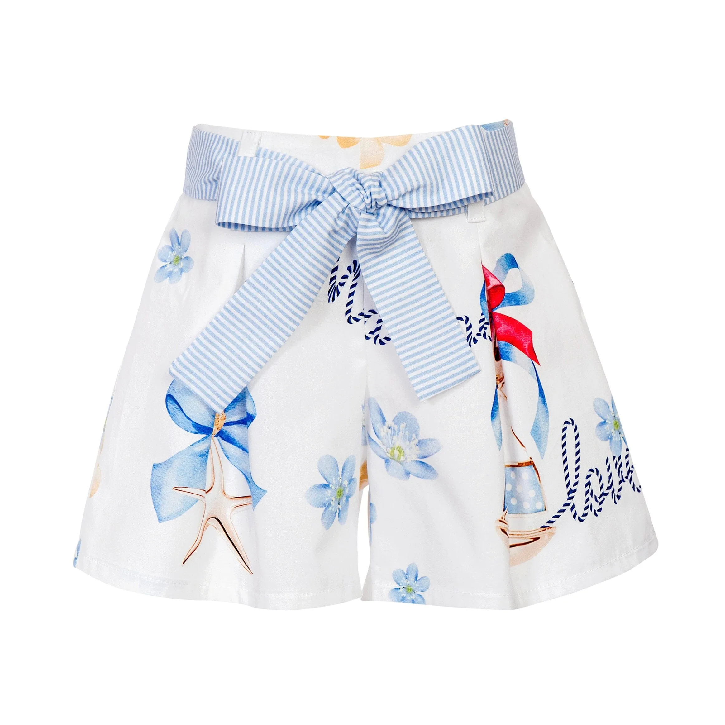 BALLOON CHIC - Nautical Short Set - White