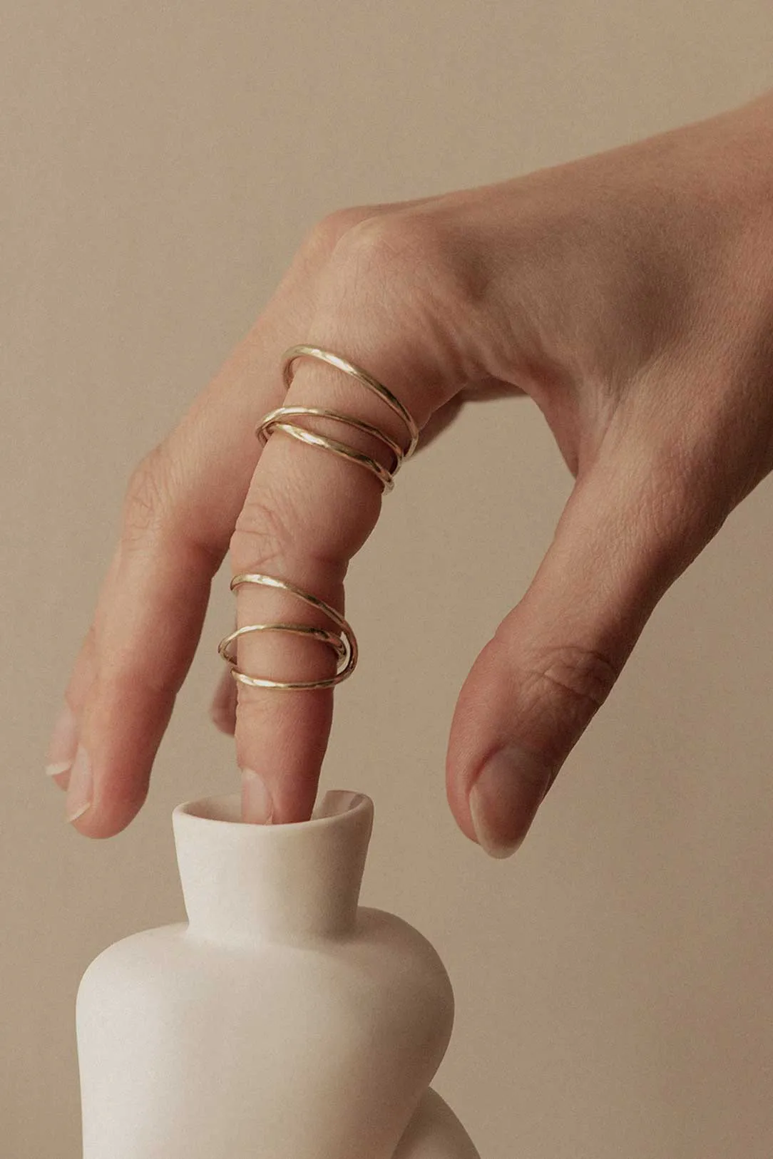 Bend In The River - Gold Vermeil Ring