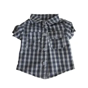 Black Plaid Shirt for 18-inch dolls