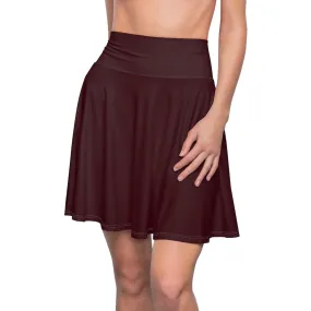 Chocolate Brown Skater Skirt