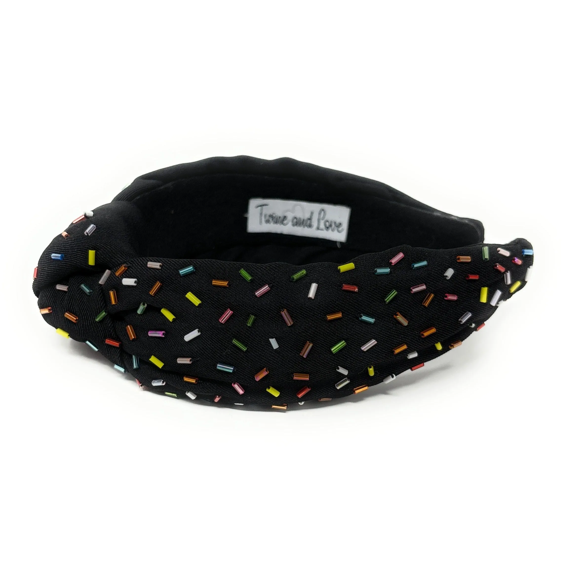 Confetti Knot Headband (Black)