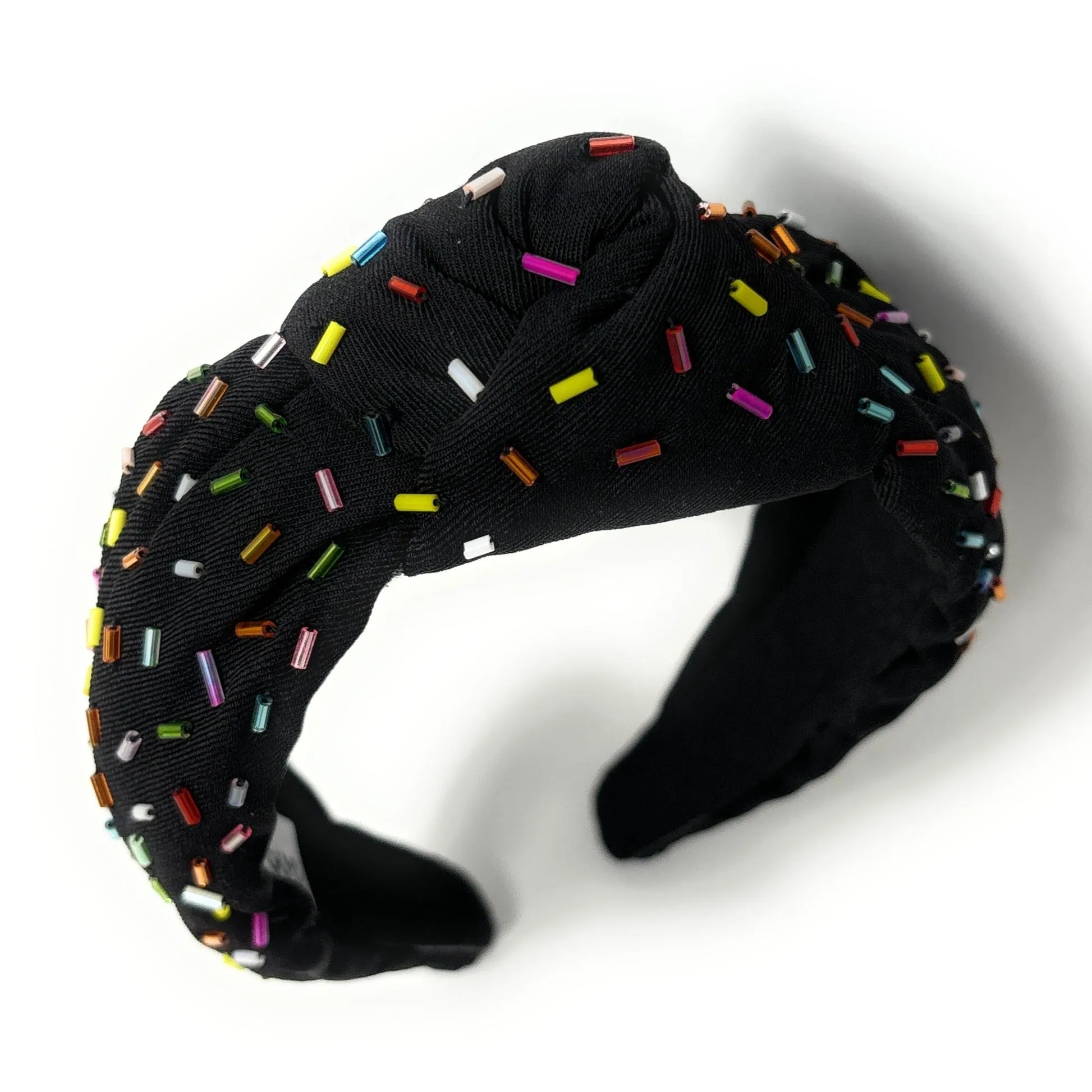 Confetti Knot Headband (Black)