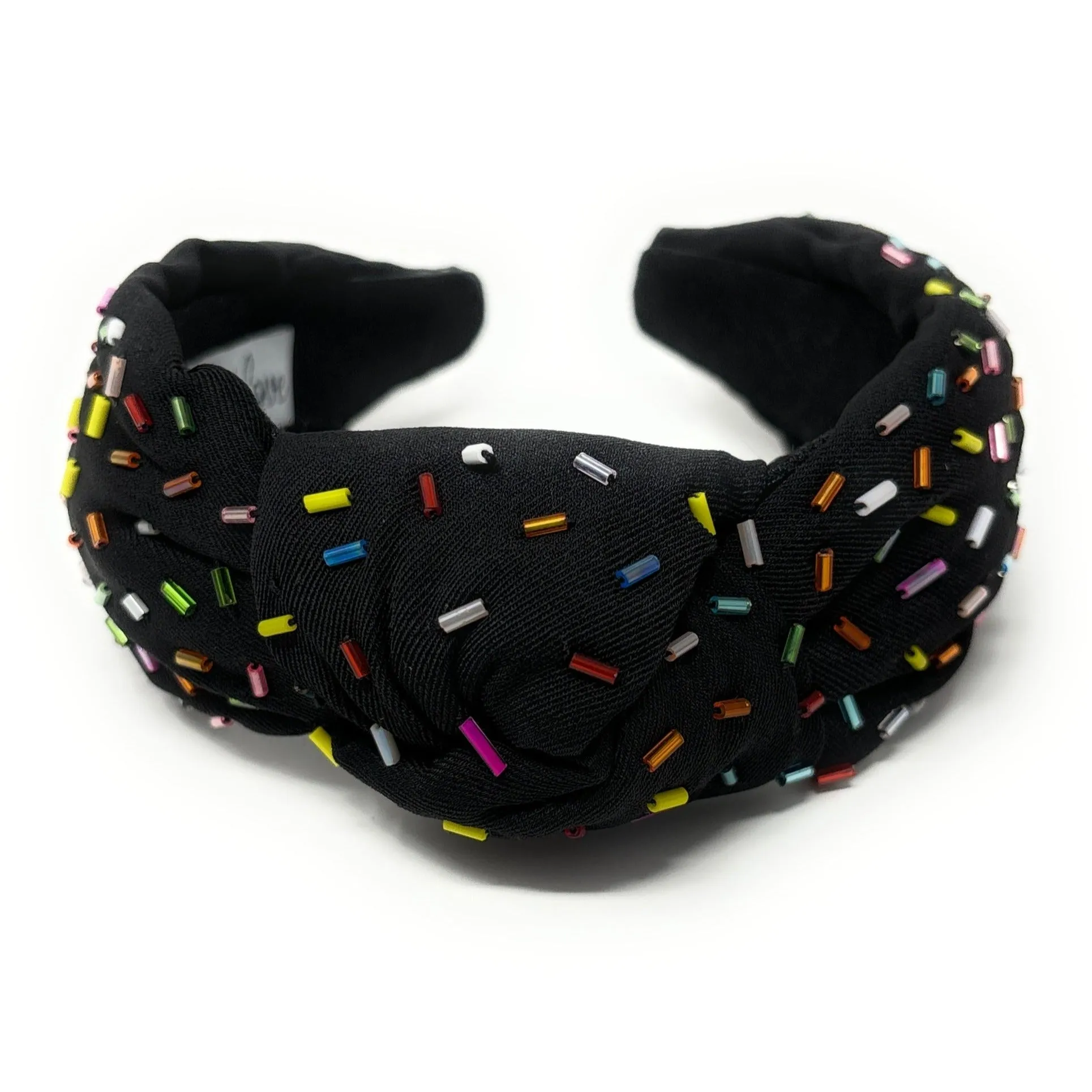 Confetti Knot Headband (Black)