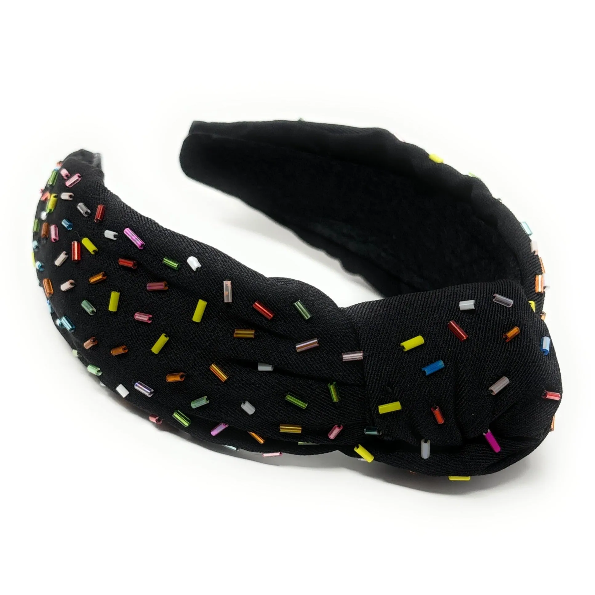 Confetti Knot Headband (Black)