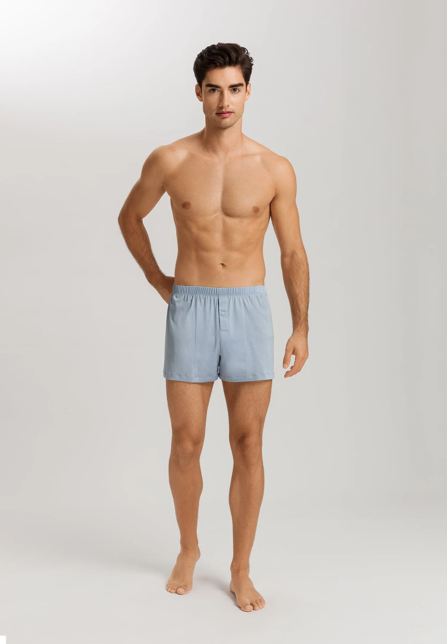 Cotton Sporty Button Fly Cotton Boxer | Sea Breeze 73505-2622