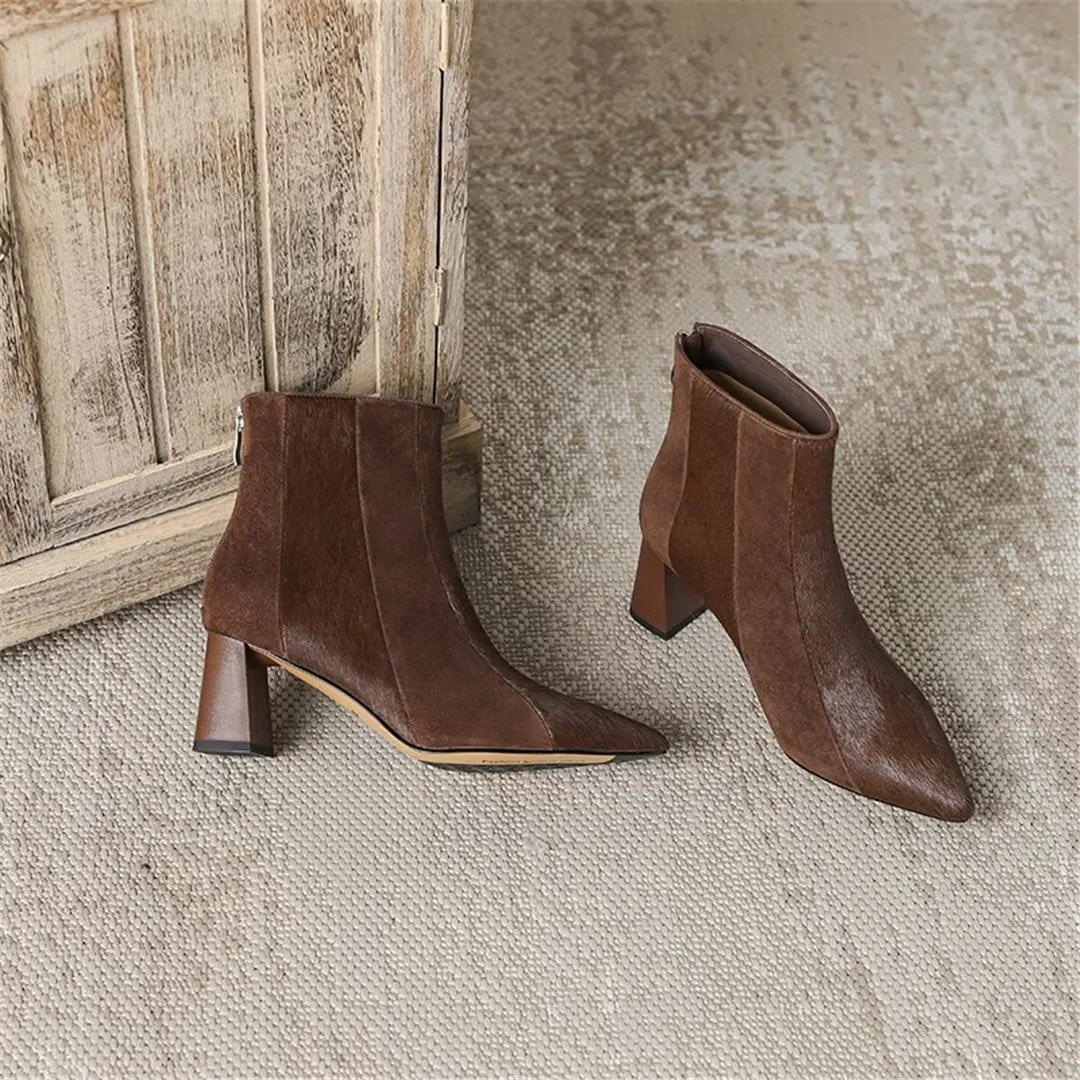 CrocAllure Horse Hair Pointed Boots