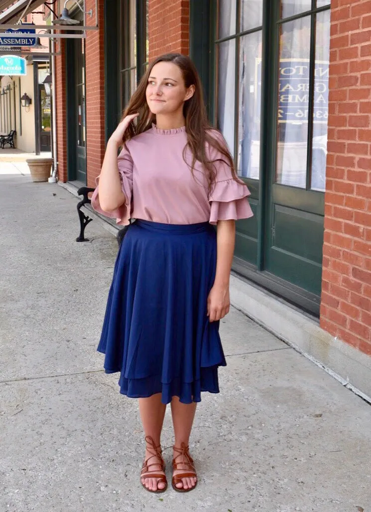 Destiny Skater Skirt- Cream