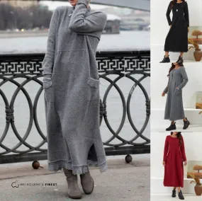 Elara - Elegant long winter dress