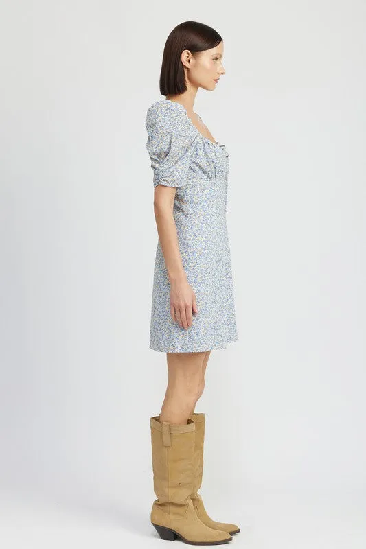 Enchanted Puff Sleeve Dress