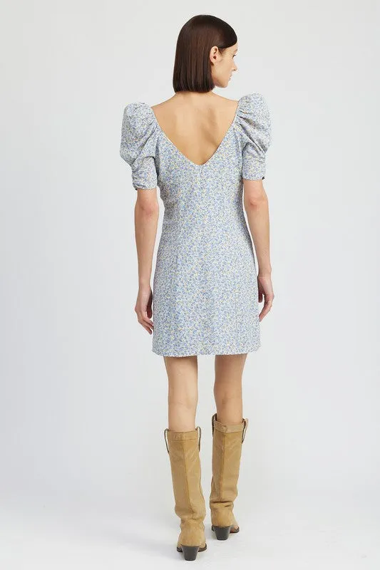 Enchanted Puff Sleeve Dress