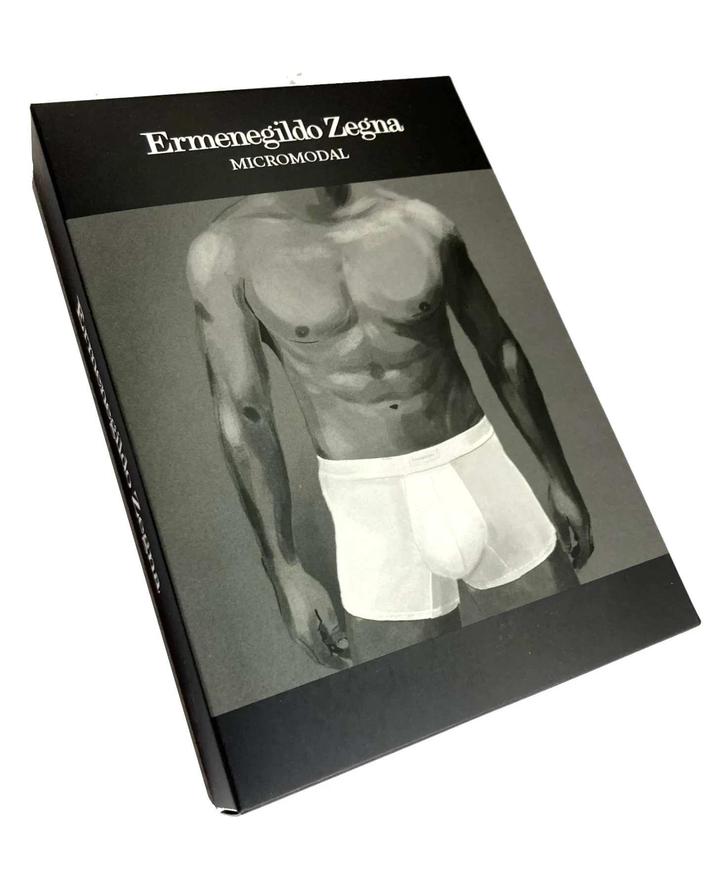 Ermenegildo Zegna Boxer Brief Black Men Underwear MicroModal XXXL SALE