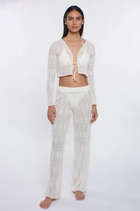 Evy Pants Ivory Weave