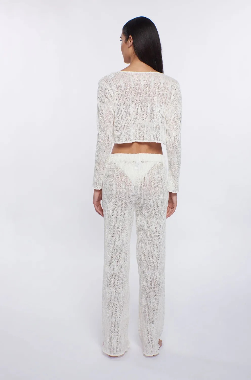 Evy Pants Ivory Weave