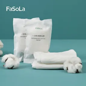 FaSoLa Disposable Full-Cotton Underwear for Men - White, XXL, Pack of 5