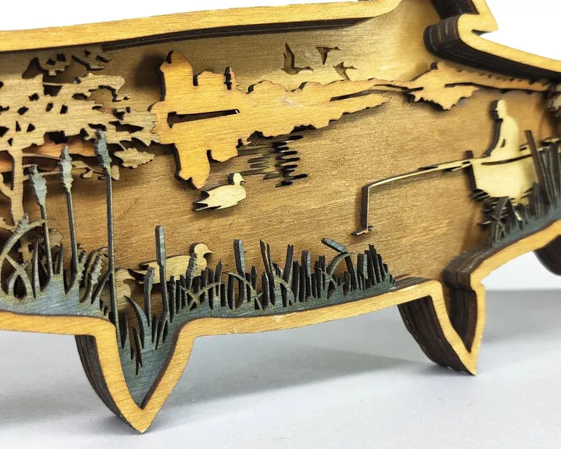 Fishing in the lake Layer Art