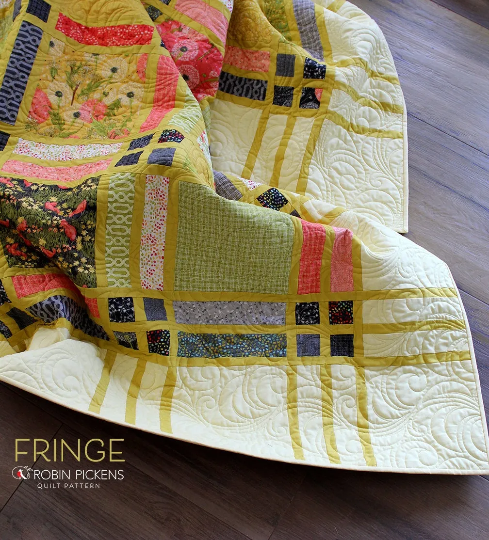 FRINGE (updated 2023) Digital PDF Quilt Pattern by Robin Pickens