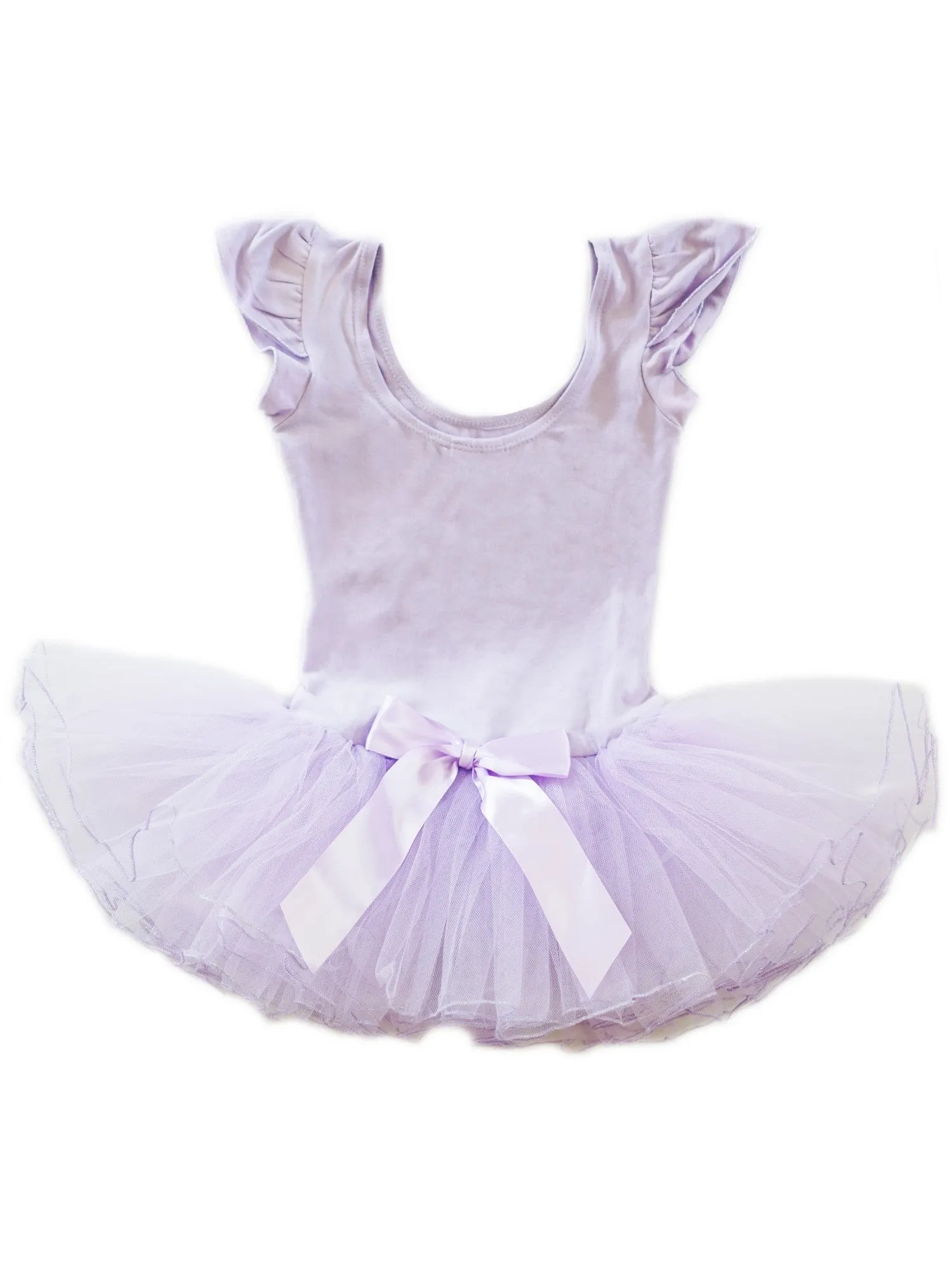Girls Lavender Glitter Rhinestone Bow Ballet Dress 9M-8