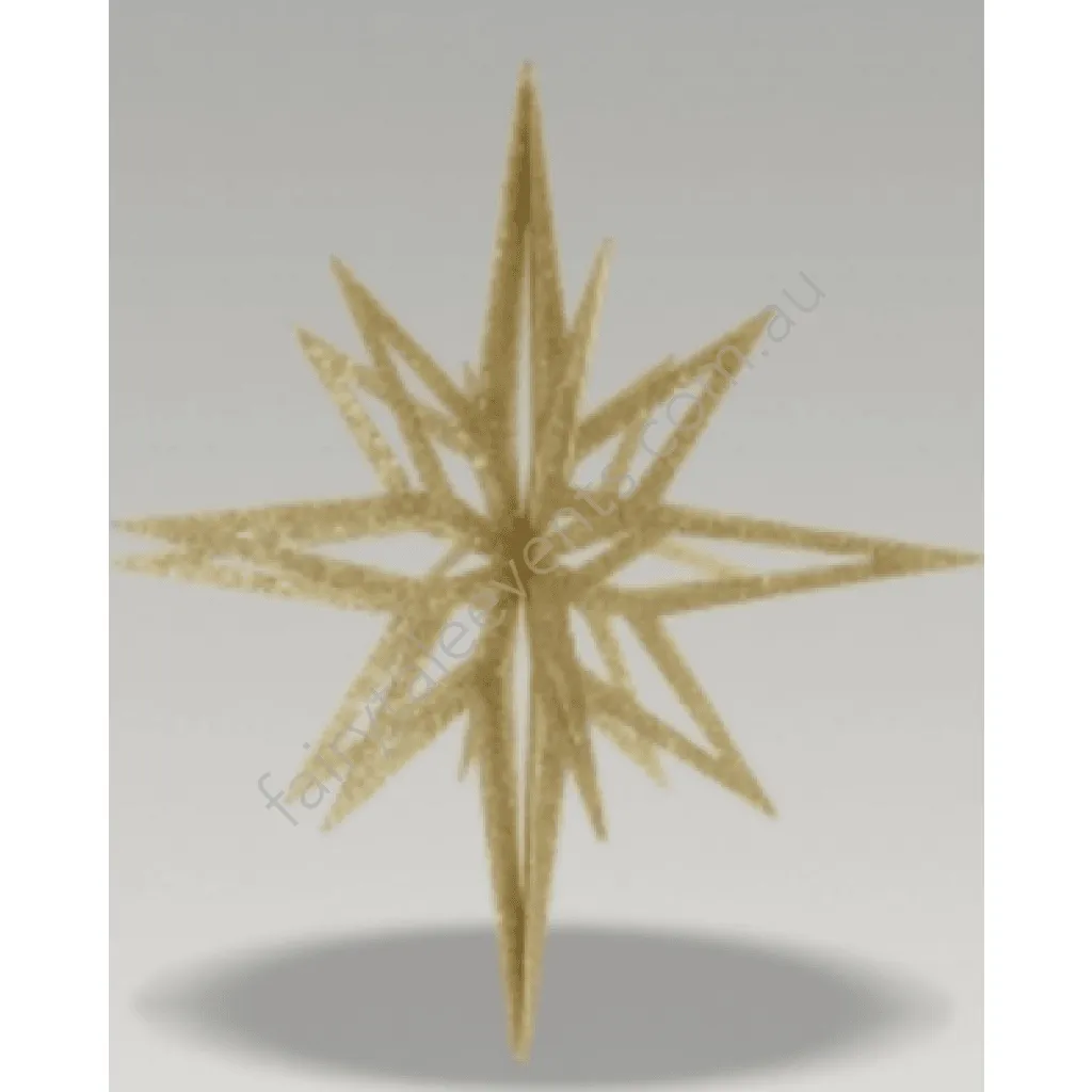 Gold glitter hanging star medium 40cm (ceiling decor)