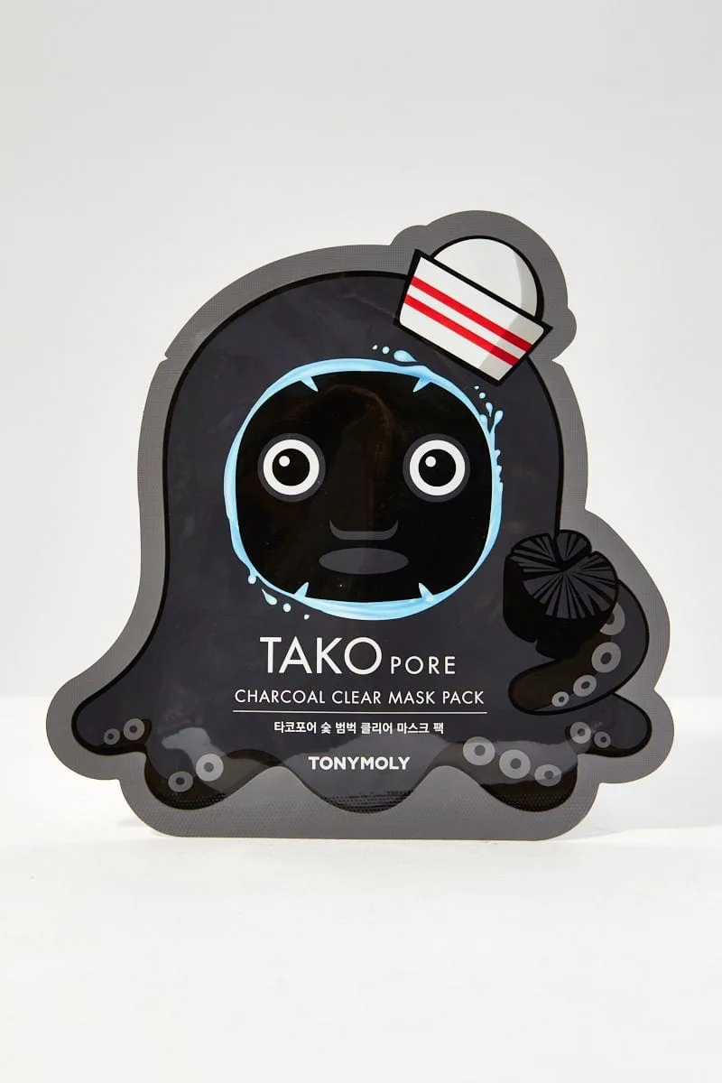 Grey Tonymoly Charcoal Clear Mask Pack