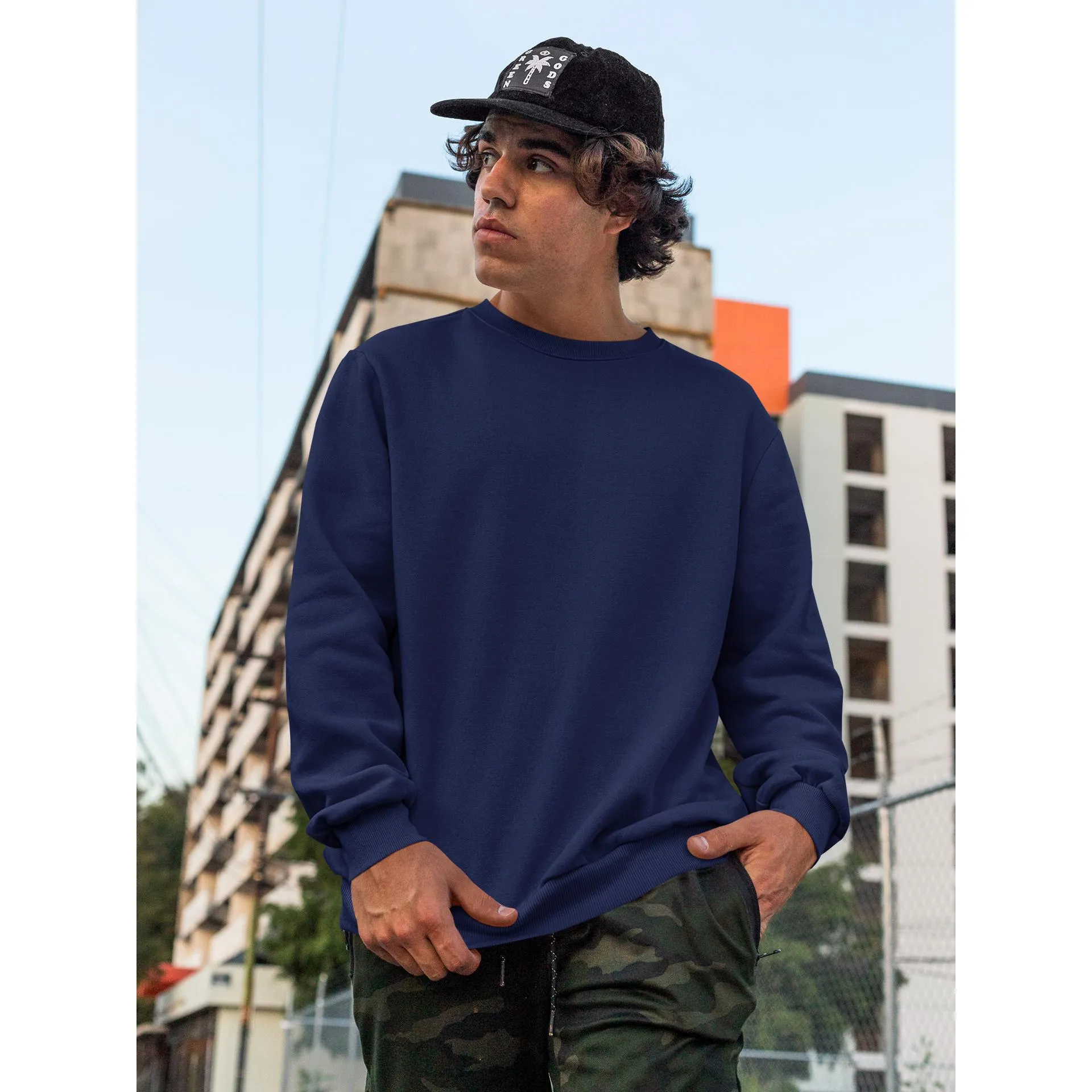 Heavy Blend Crewneck Plain Sweatshirt