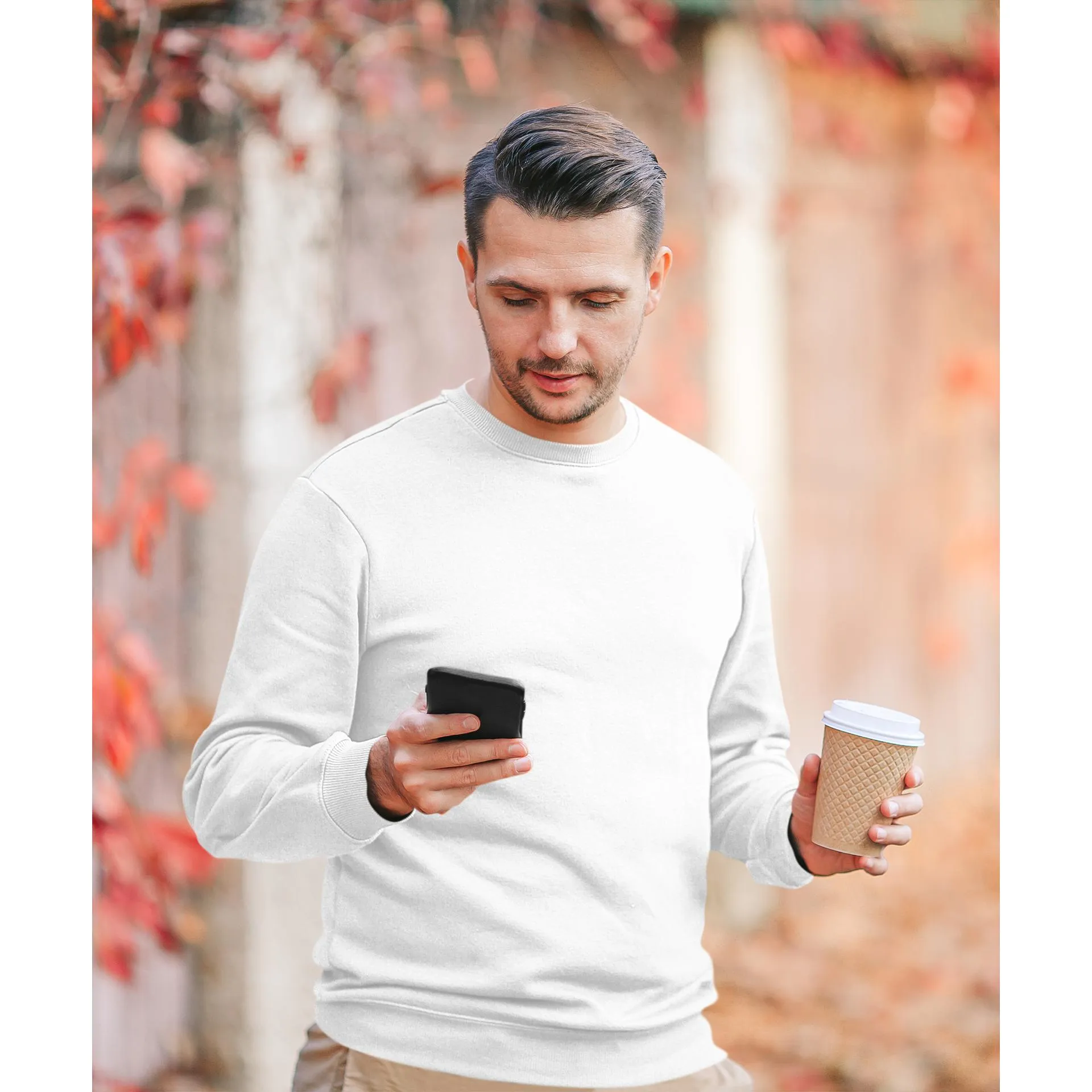 Heavy Blend Crewneck Plain Sweatshirt