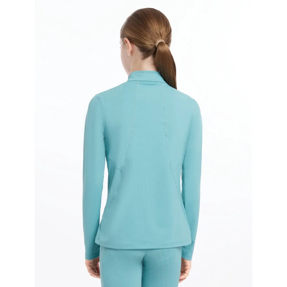 IT06060 LeMieux Young Rider Base Layer Long Sleeve Shirt - Lagoon