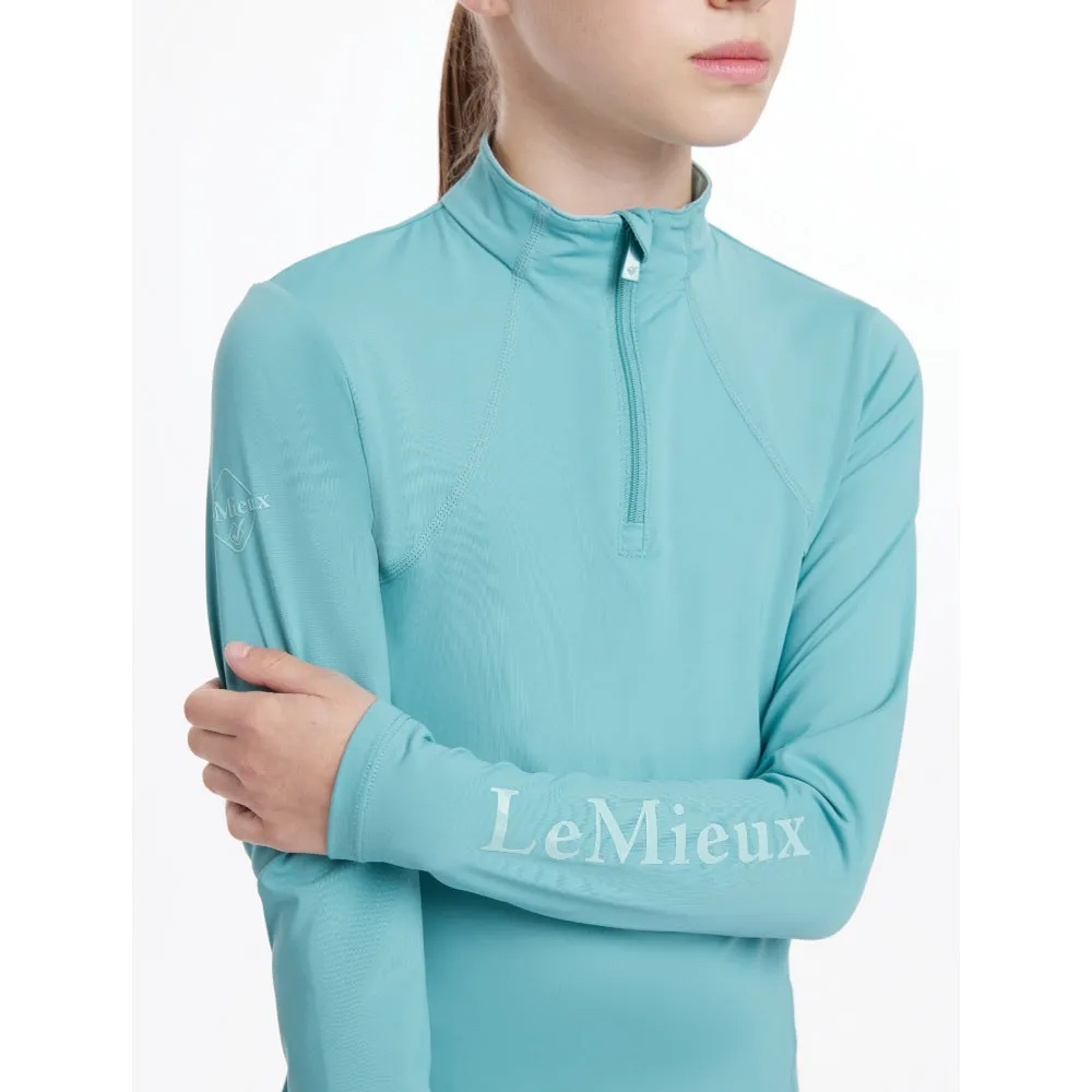 IT06060 LeMieux Young Rider Base Layer Long Sleeve Shirt - Lagoon