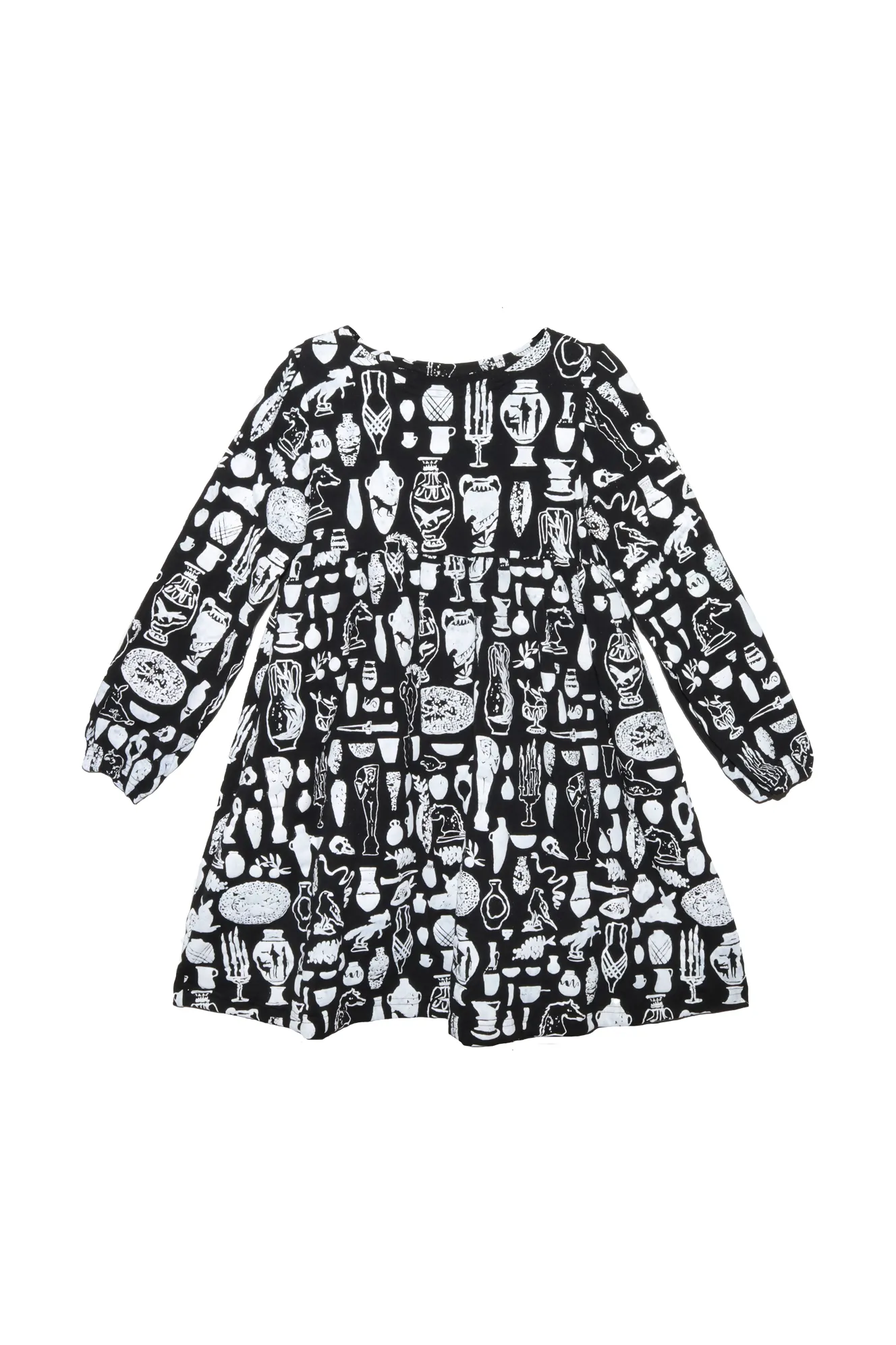 Kid's Curio Long Sleeve Babydoll Dress in 6T