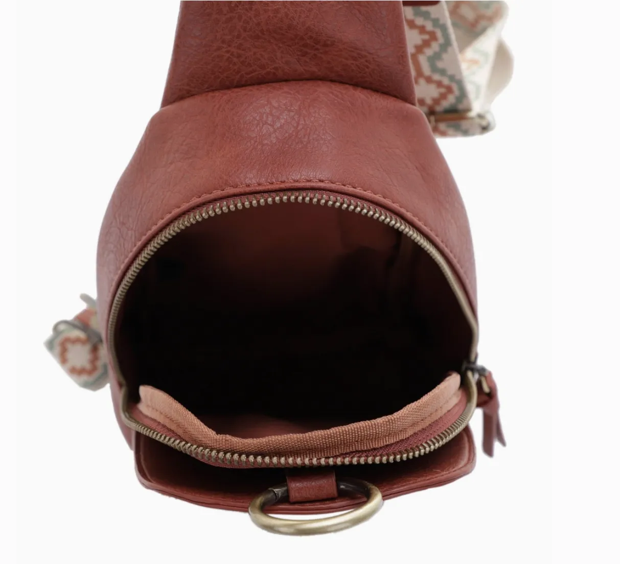 Laurie Metallic Sling Bag with Guitar Strap