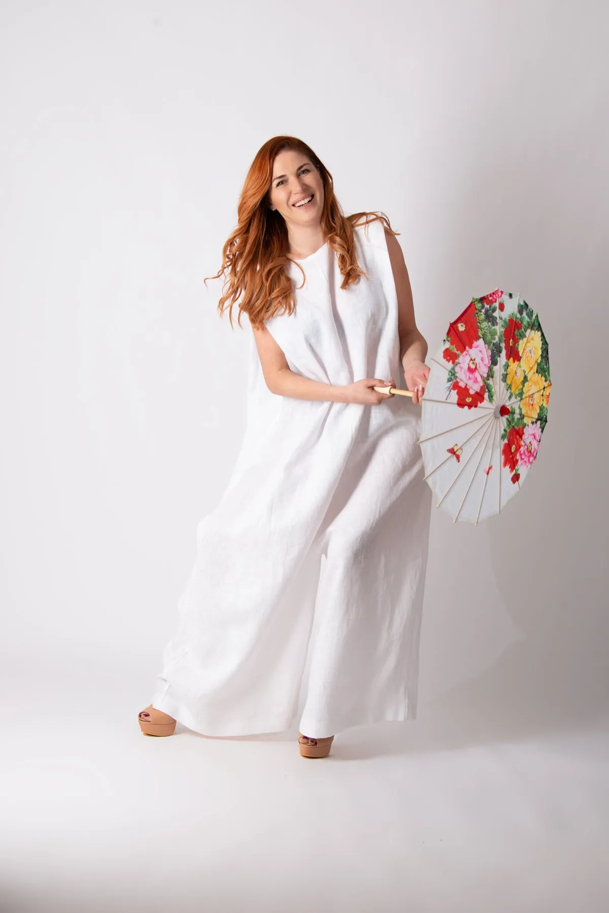 Linen Wide Jumpsuit Viral