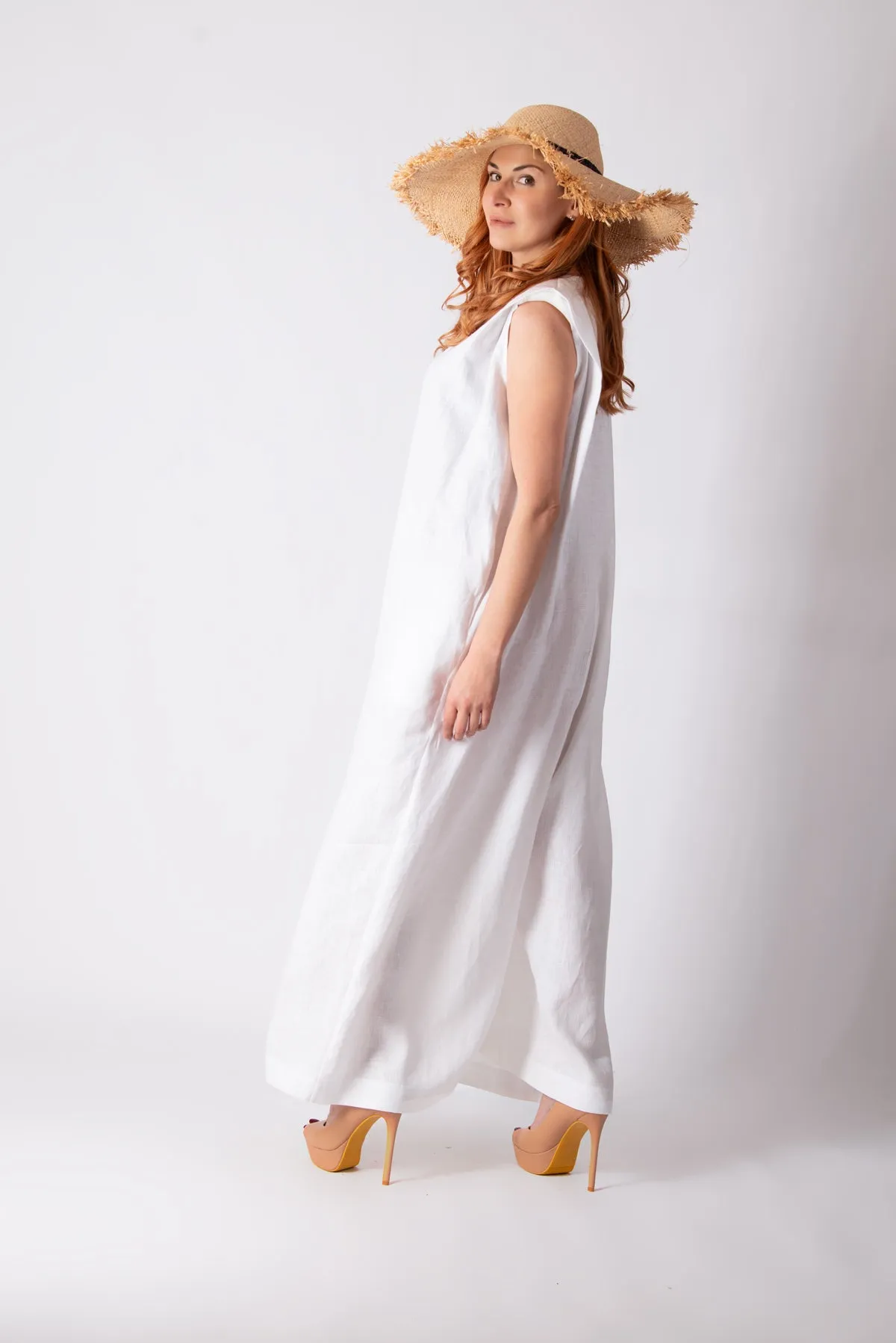 Linen Wide Jumpsuit Viral