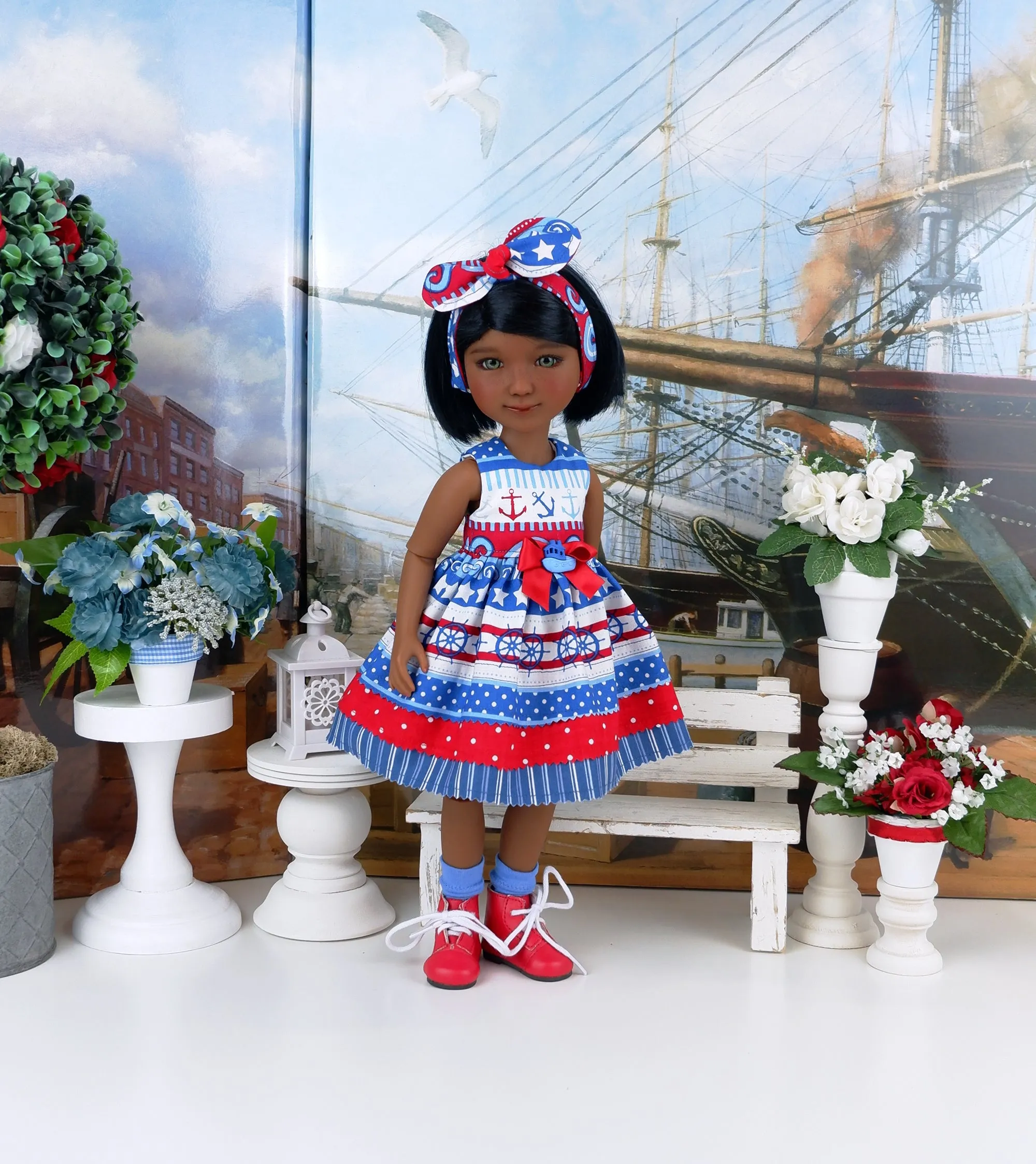 Little Castaway - dress with boots for Ruby Red Fashion Friends doll