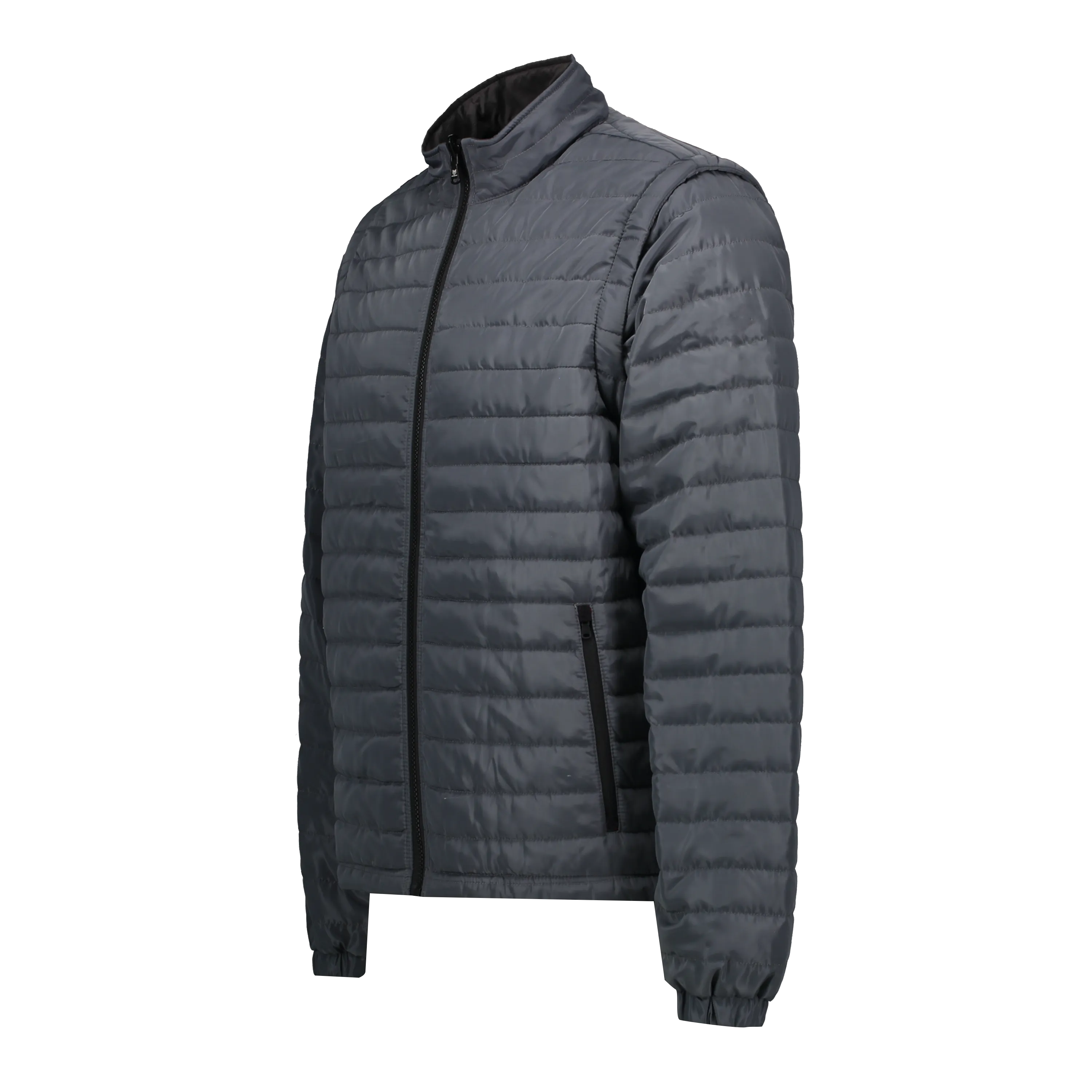 Marwin Sports Puffer Men's Jacket Removable Arms - Grey