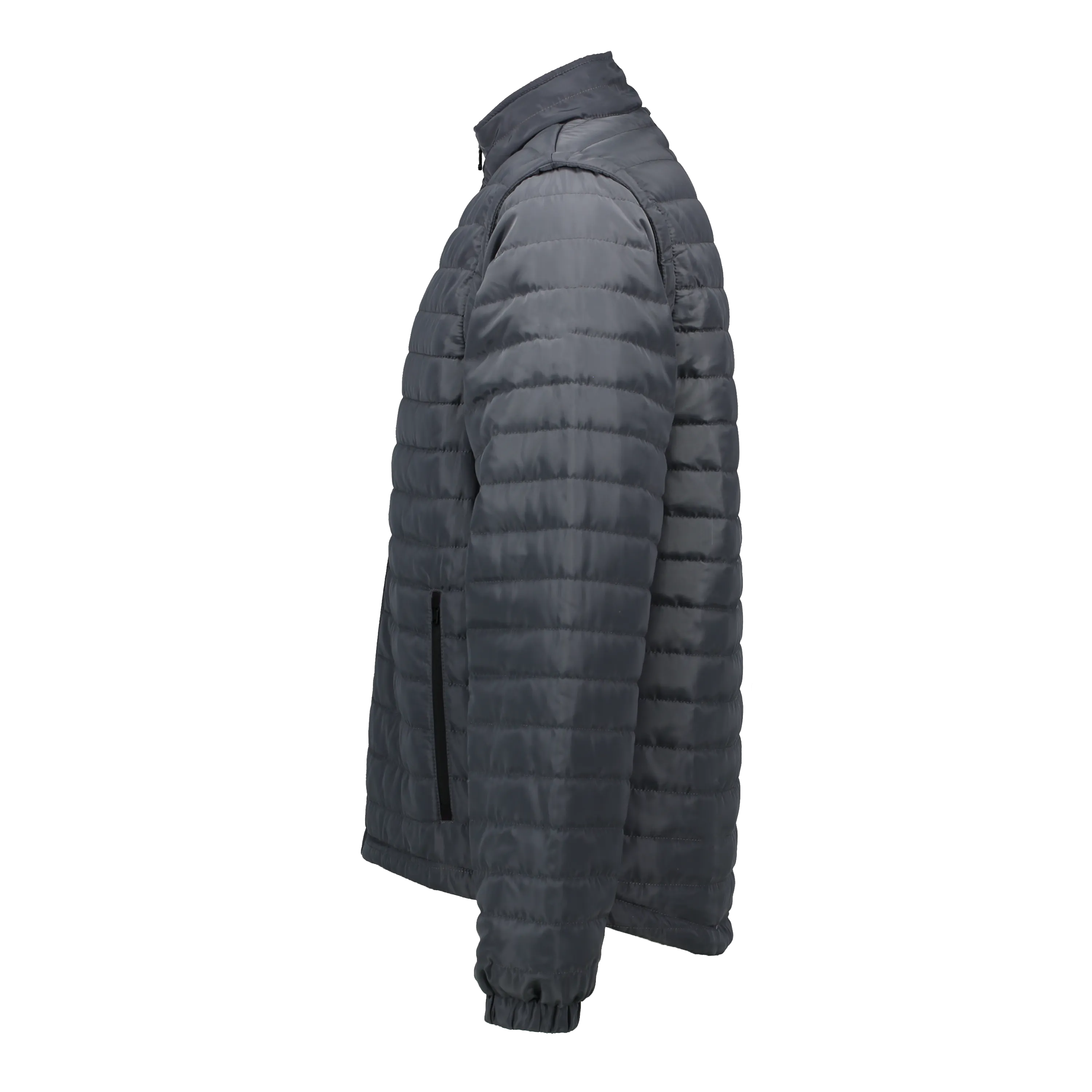 Marwin Sports Puffer Men's Jacket Removable Arms - Grey