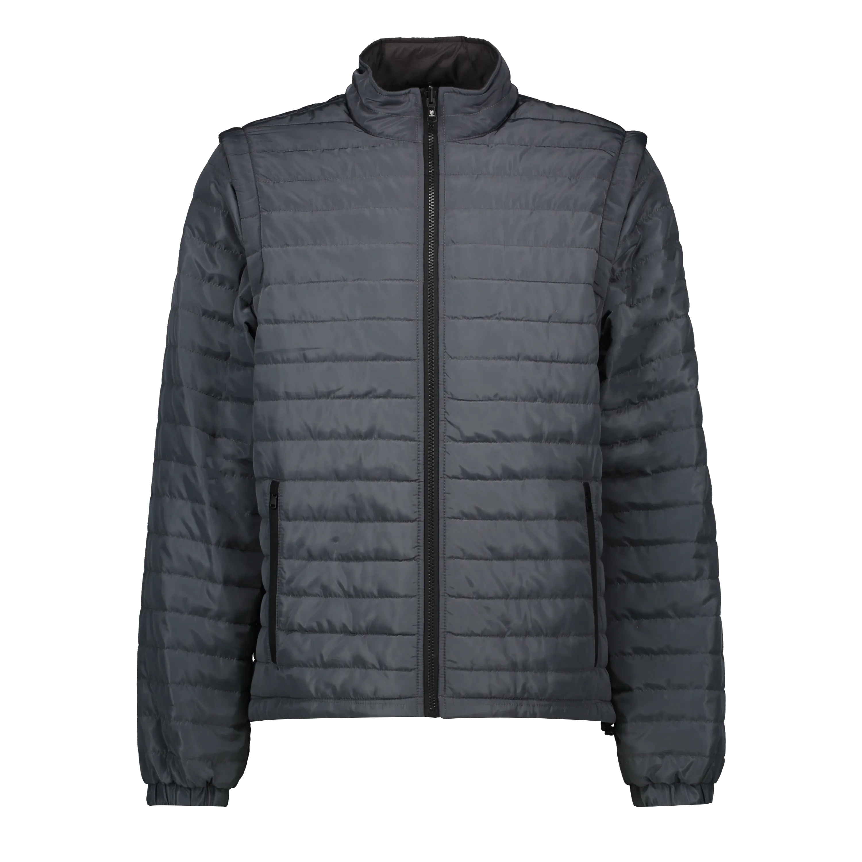 Marwin Sports Puffer Men's Jacket Removable Arms - Grey