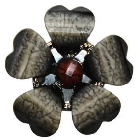 Metal Flower Button