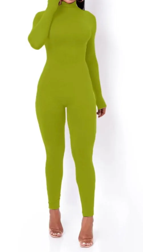 MOCK NECK JUMPSUIT (3 COLORS)