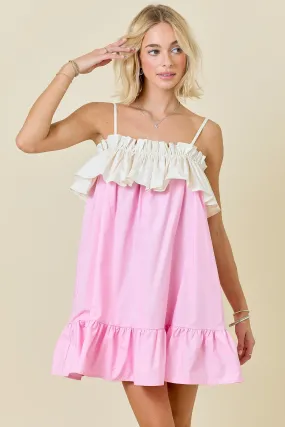 NEWEST ARRIVAL Pink Bow Back Babydoll Dress