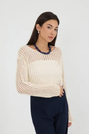 Openwork Crop Knitwear