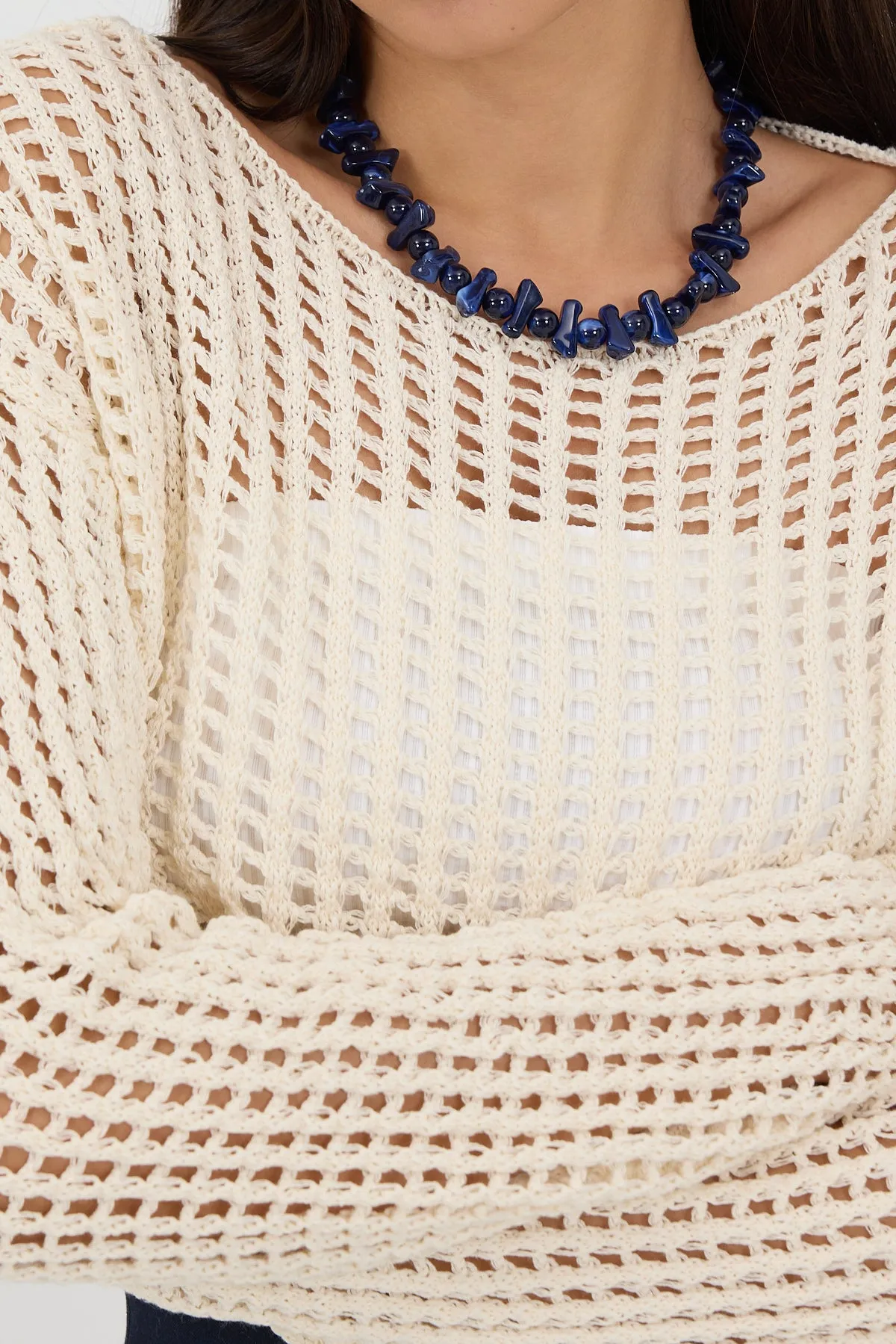 Openwork Crop Knitwear