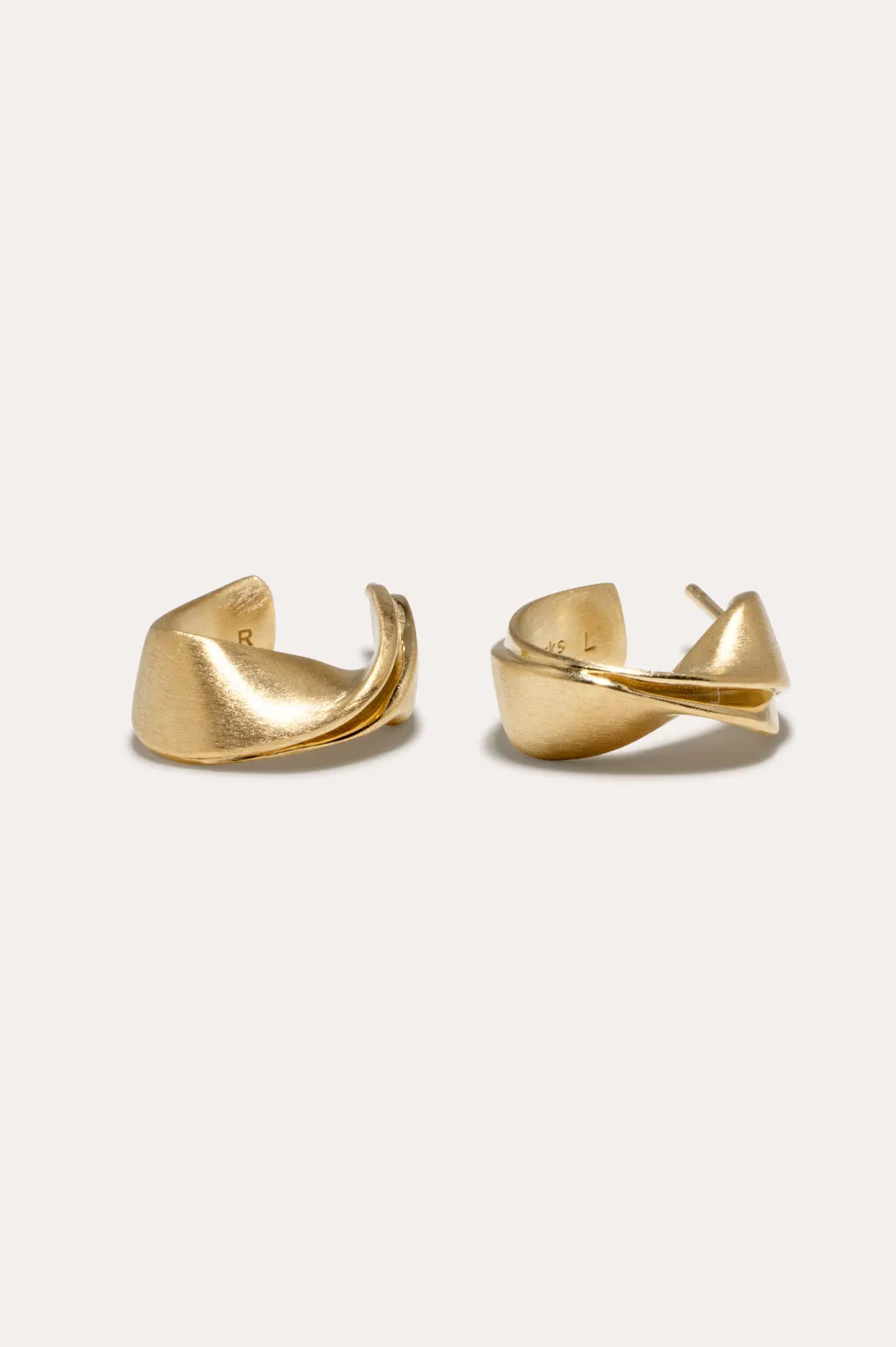 Plume - Gold Vermeil Earrings