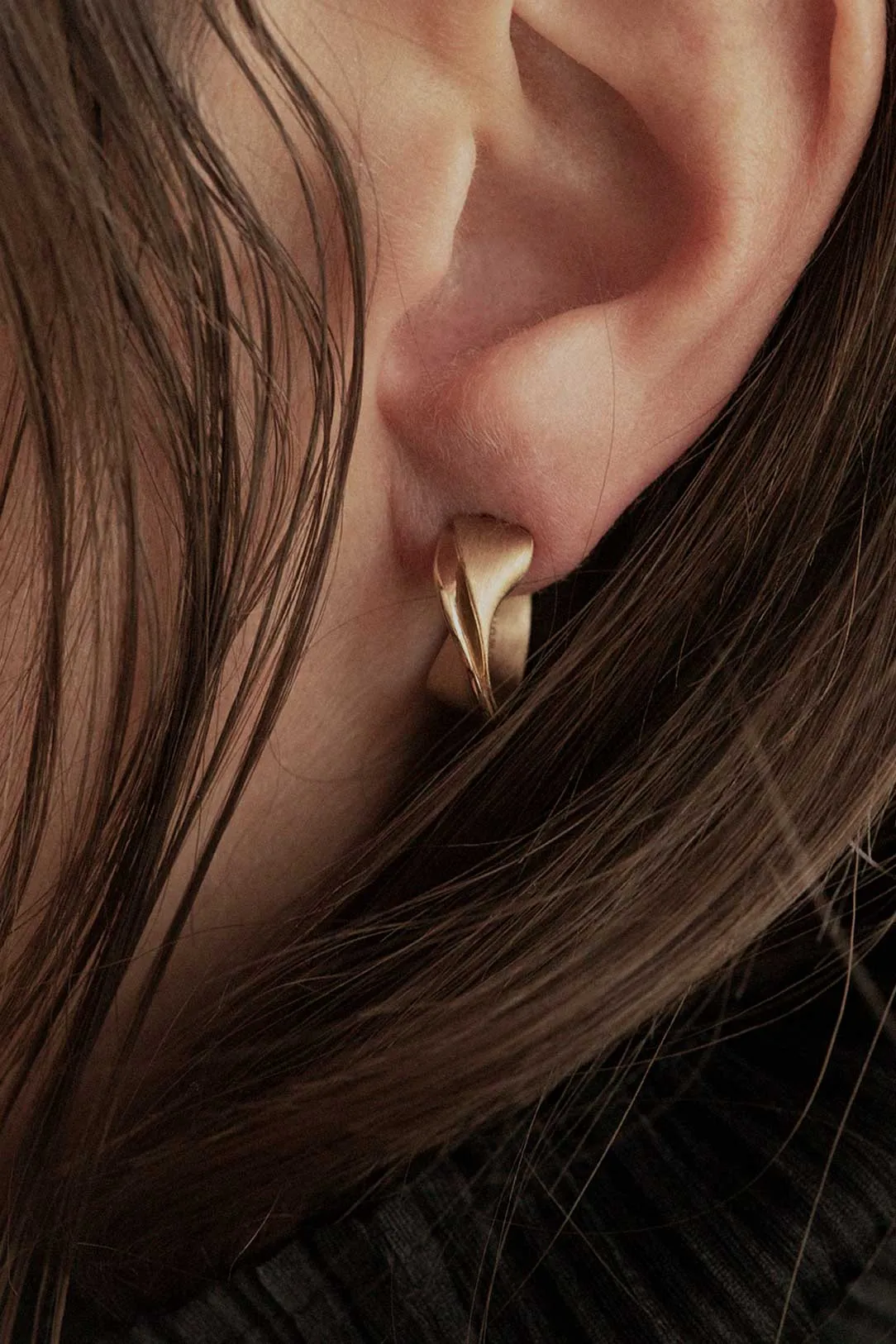 Plume - Gold Vermeil Earrings