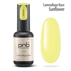 PNB Camouflage base gel nail polish Sunflower
