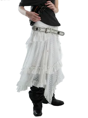 'Prairie' Layered Lace Skirt