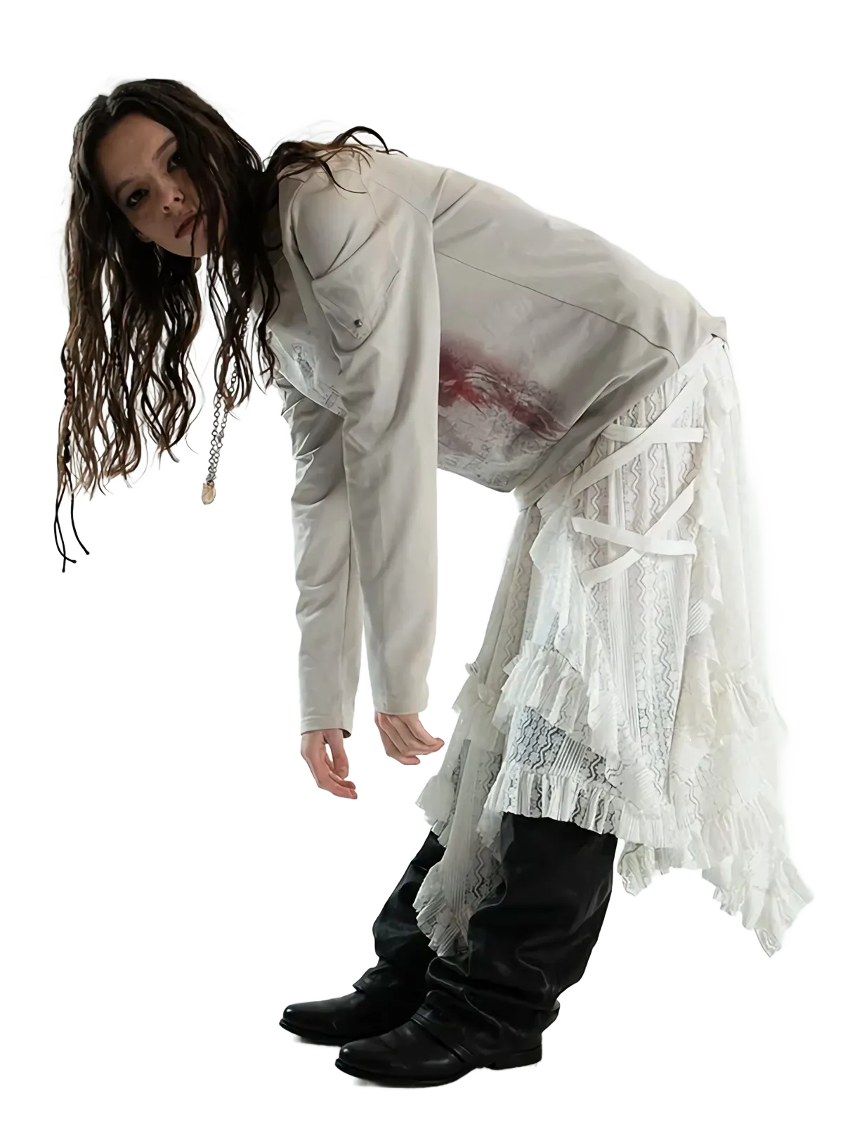 'Prairie' Layered Lace Skirt